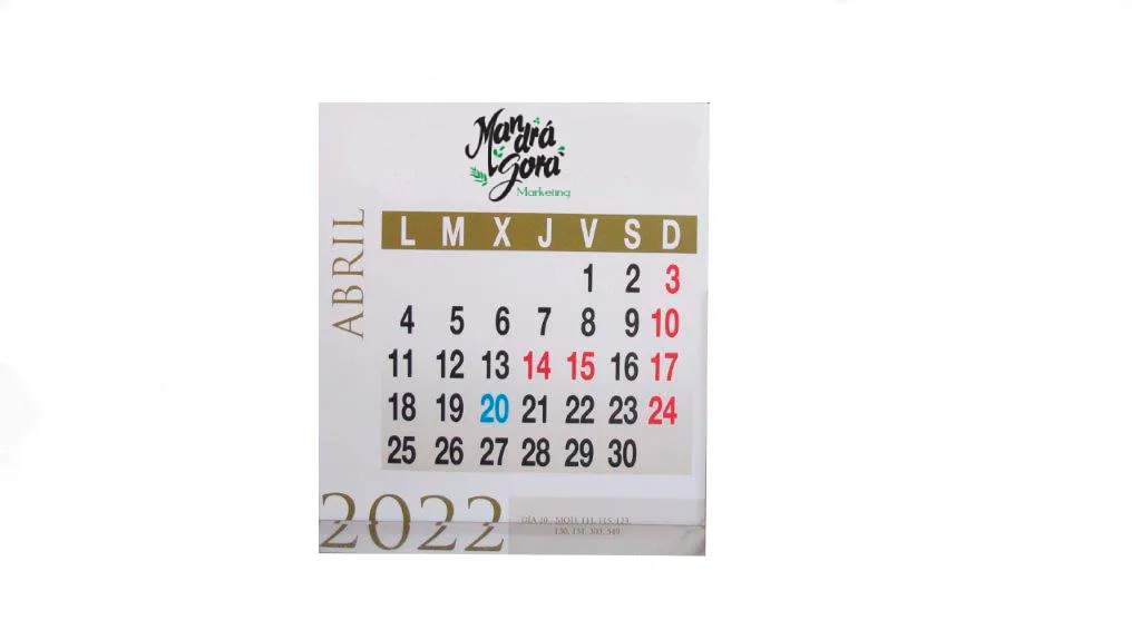 Calendario sobremesa CD personalizable