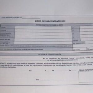 Libros de subcontratación